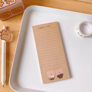 Set 30 tờ note gấu nâu dùng để trang trí, ghi chú siêu xinh