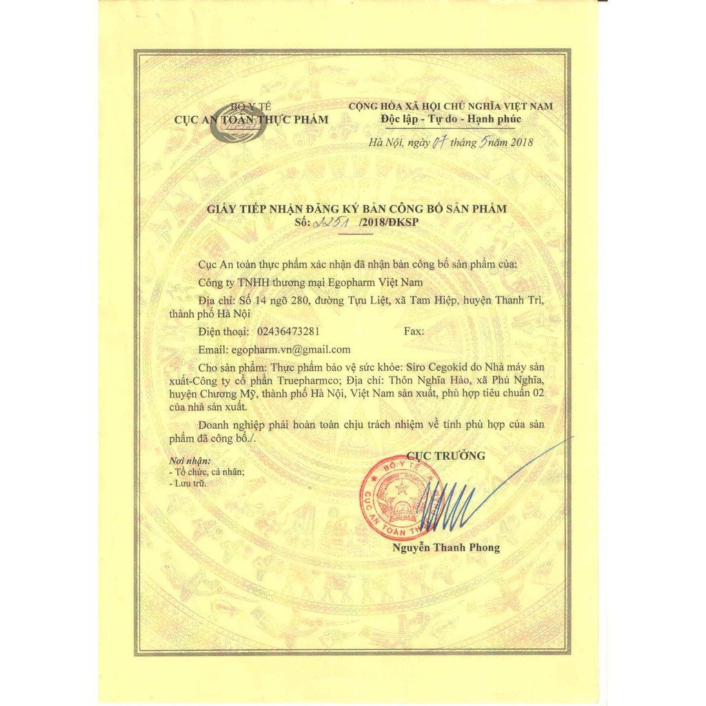 CEGOKID ZINC Tăng sức đề kháng cho trẻ