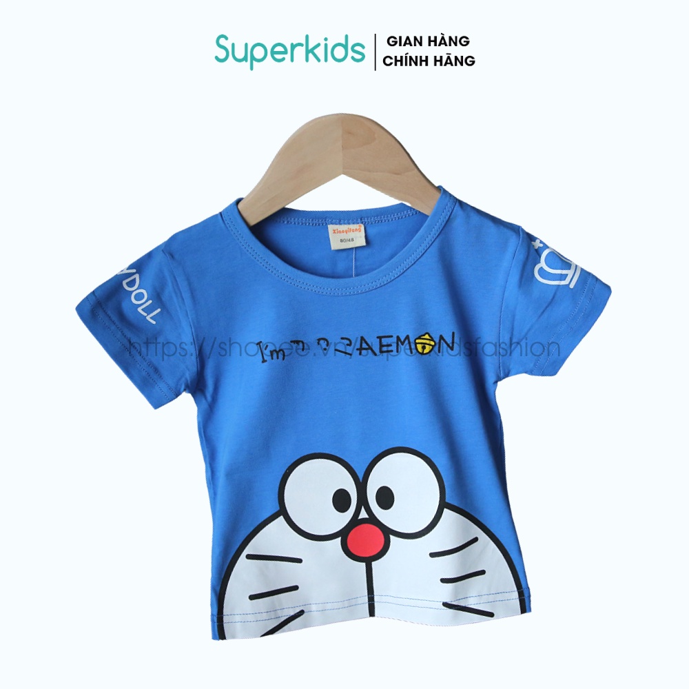 Áo cộc tay Doraemon dễ thương cho bé 8-18kg QATE811