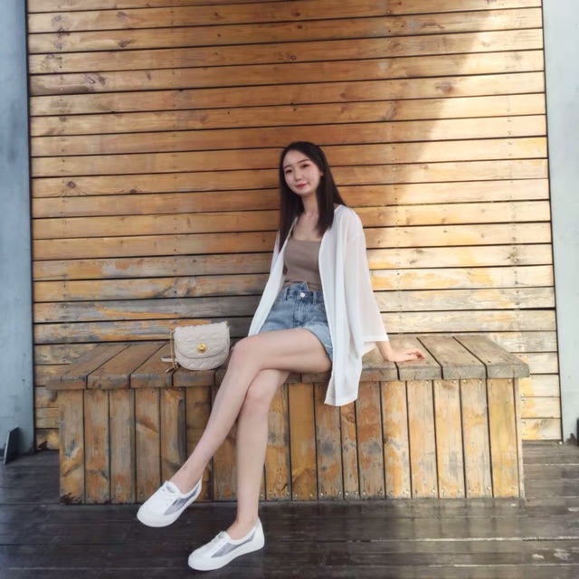 Áo khoác voan mỏng áo choàng đi biển dáng dài MA09 | BigBuy360 - bigbuy360.vn