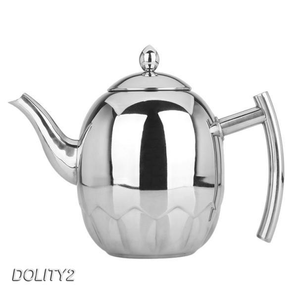 Ấm Trà / Cà Phê Bằng Kim Loại Không Gỉ Kèm Đồ Lọc Tiện Dụng Dolity2