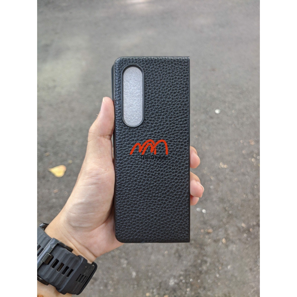Ốp Lưng Da Samsung Galaxy Z Fold 3 hiệu Min