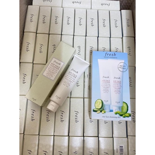 Sữa rửa mặt Fresh Soy Face Cleanser unbox
