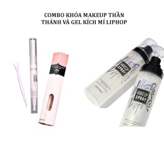 [Hàng Chính Hãng] Combo Xịt khóa nền giữ lớp trang điểm SPRAY và Gel Kích Mí Liphop