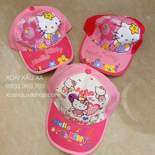 Nón hình mèo hello kitty cho bé gái freesize dưới 12 tuổi