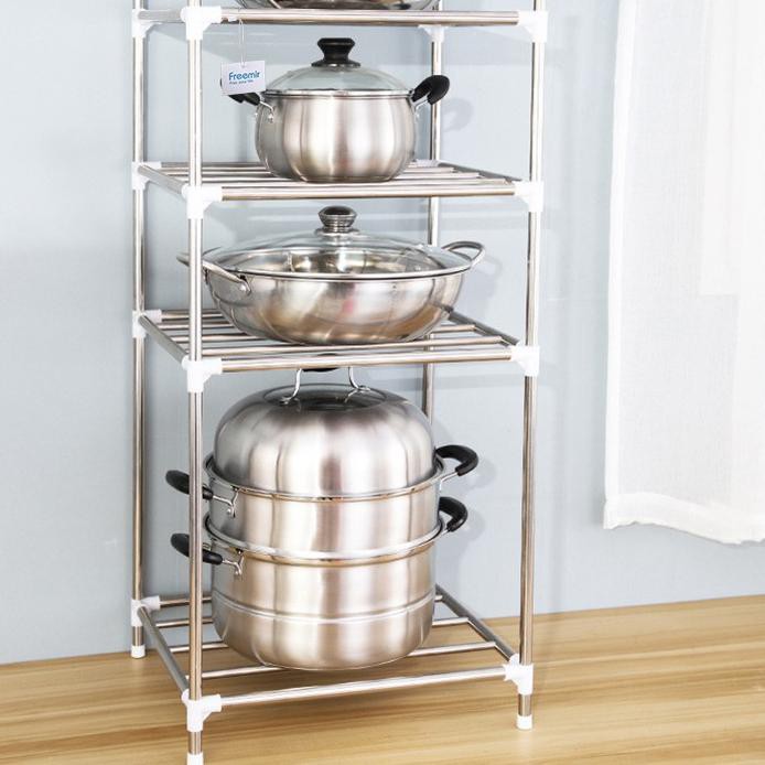 Kệ Để Giày 4-5 Tầng Bằng Thép Không Gỉ Tiện Dụng Cho Nhà Bếp | BigBuy360 - bigbuy360.vn