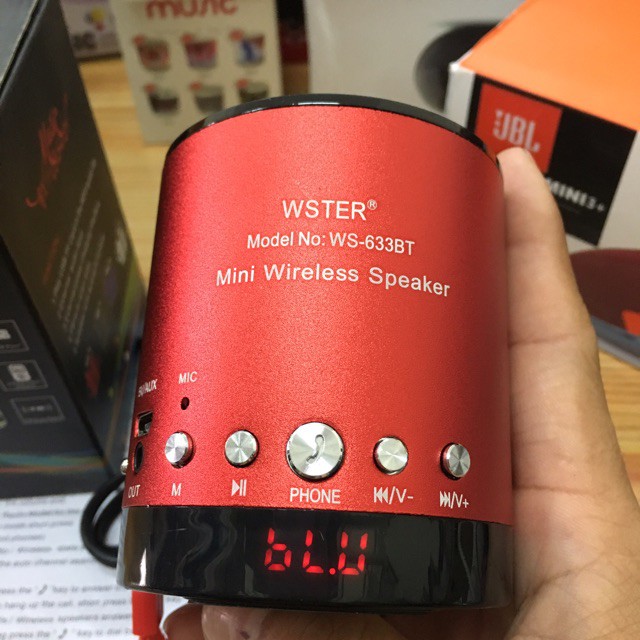 Loa bluetooth mini đa năng Wster WS-633BT - E3 Audio Miền Nam