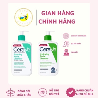 Sữa rửa mặt CeraVe dạng gel nhẹ dịu dành cho các loại da đủ size bản Mỹ