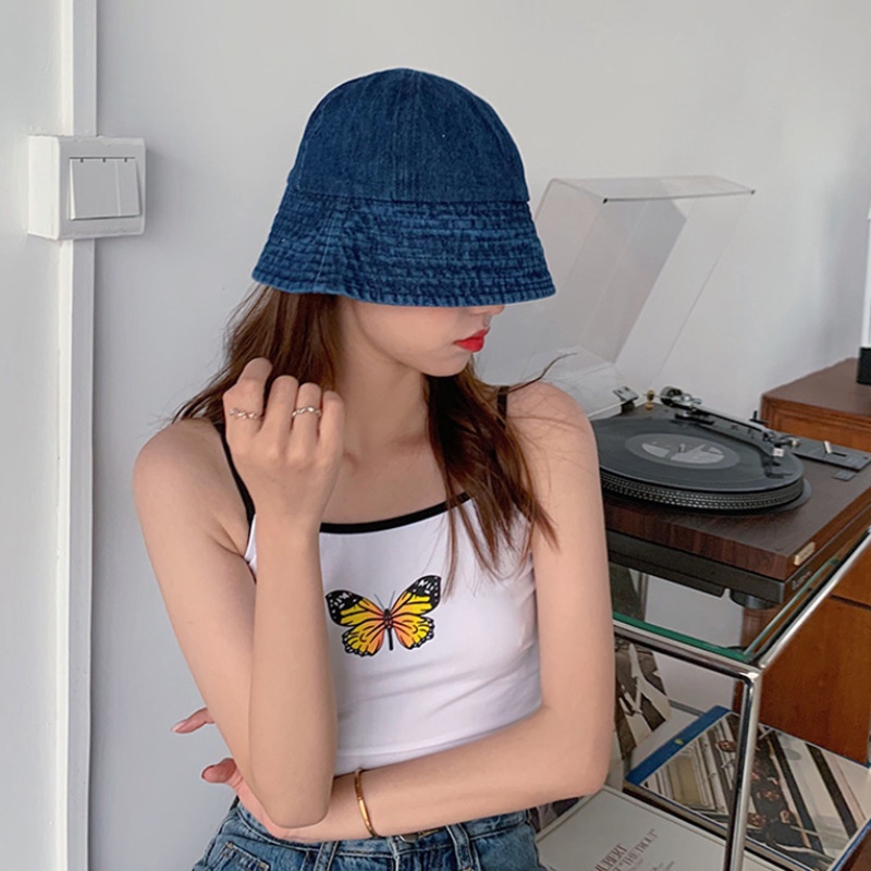 Nón Bucket Phong Cách Cao Bồi Nhật Bản Thời Trang Mùa Hè Cho Nữ