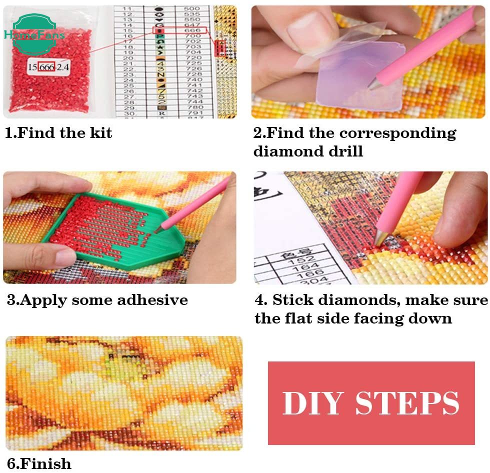 Tranh đính đá 5D tự làm hình mèo con đáng yêu 30x40