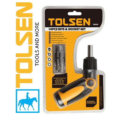 TOLSEN Bộ 14 Đầu Vít Tự Động Đa Năng Ratchet Screwdriver 20040 Điện Sài Gòn