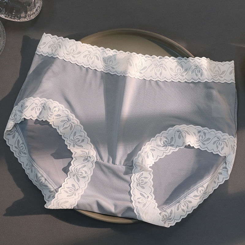 Quần Lót Cotton Lụa Lạnh Không Đường May Kháng Khuẩn Phong Cách Hàn Quốc Nhật Bản Cho Nữ