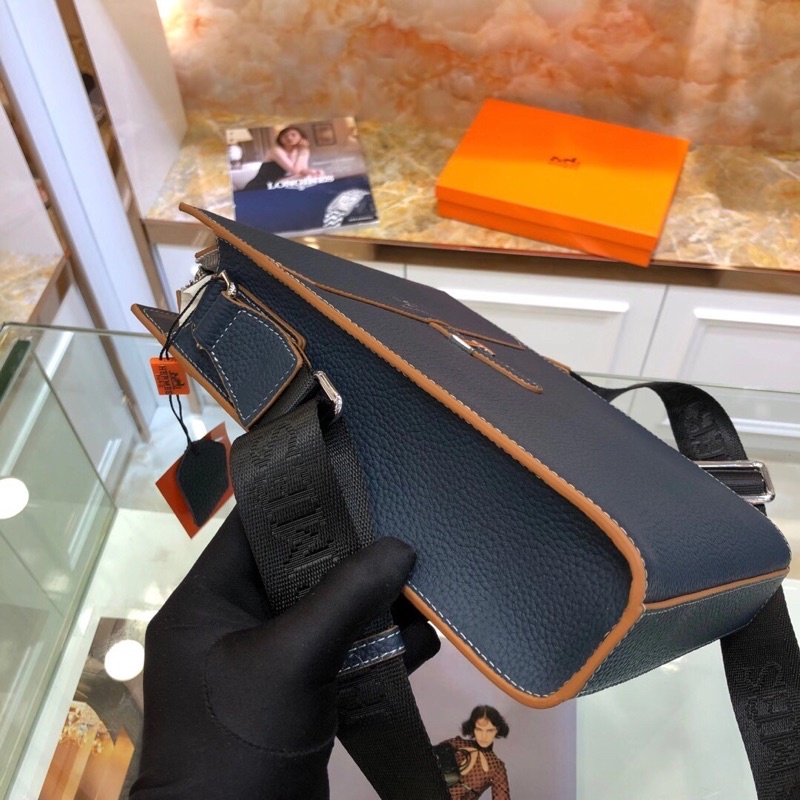 Túi đeo chéo nam Hermès- da bê cao cấp Au nhập khẩu new fullbox