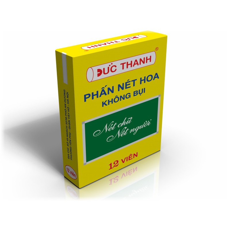 (Combo 1 và 5 hộp) Phấn viết bảng không bụi, phấn không bụi Đức Thanh