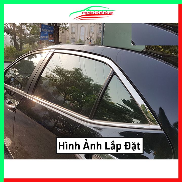 Bộ nẹp viền cong kính Inox Cho Altis 2014-2021