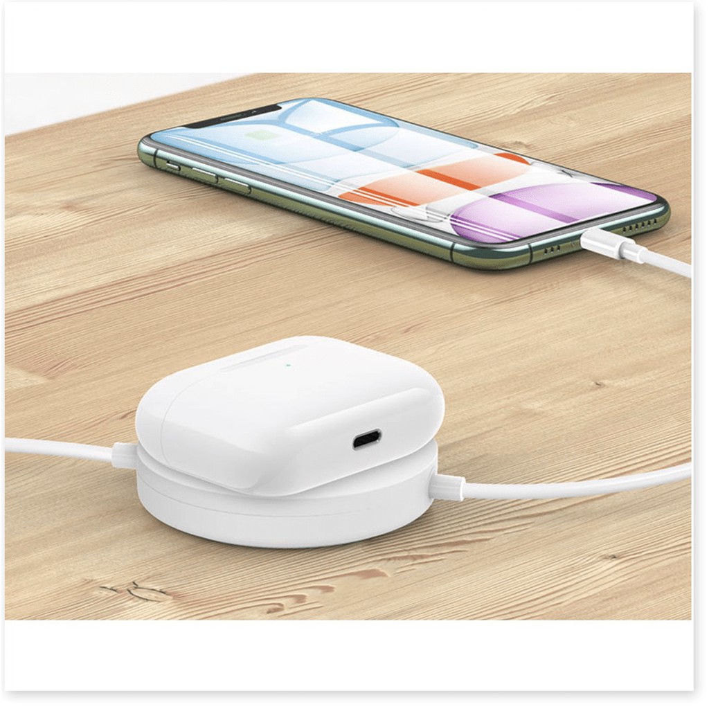 Đế sạc không dây 3in1 cho Iphone/Apple Watch/ Airpods tích hợp cáp sạc Lightning USAMS 2021    -TTHome