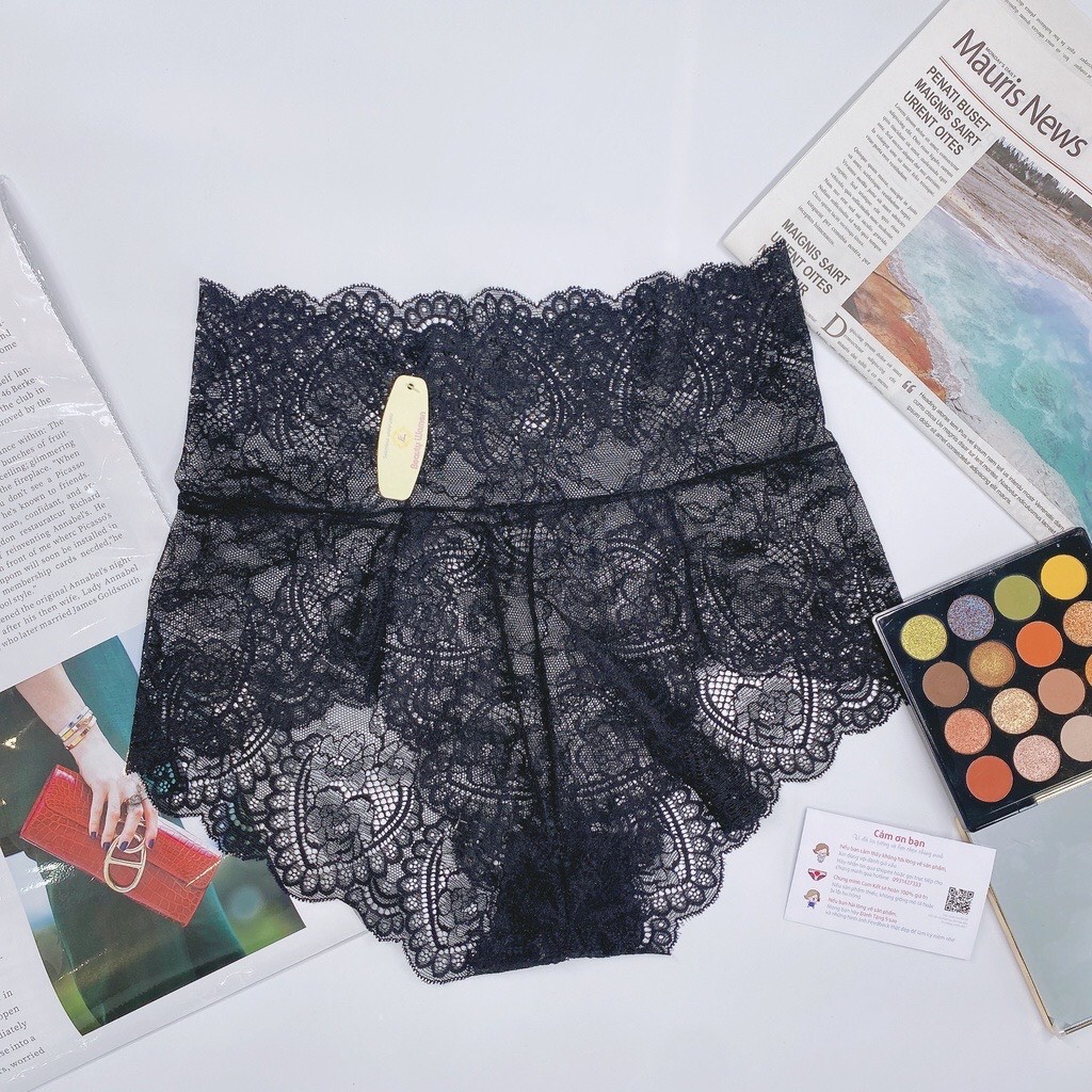 Combo 10 Quần lót nữ ren Cạp cao sexy xuyên thấu, quyến rũ, gợi cảm-Monsta F