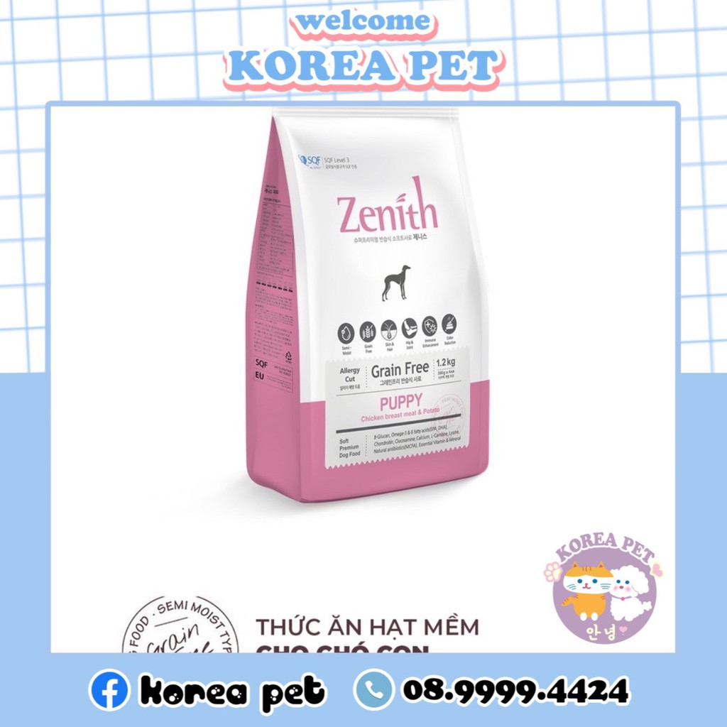 Thức ăn hạt mềm chó nhỏ Zenith