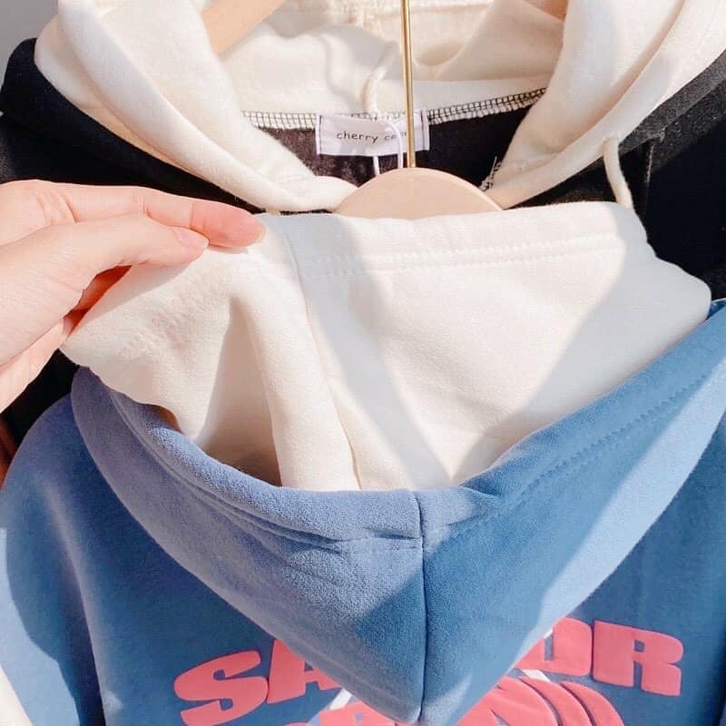 Áo Khoác Nỉ Hình Gấu - Nỉ Ngoại Cao Cấp Nón 2 Lớp Chống Nắng Phong Cách Hàn Quốc