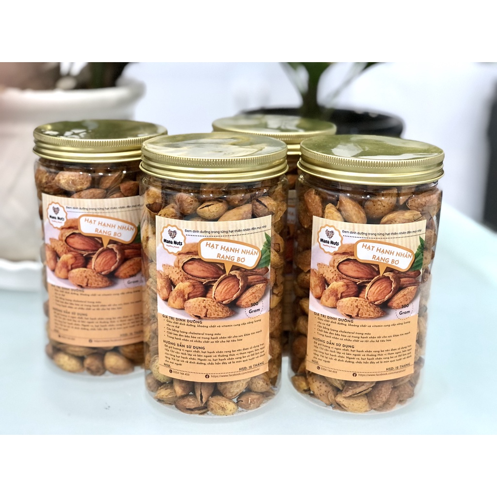 Hạt hạnh nhân rang bơ 500gr