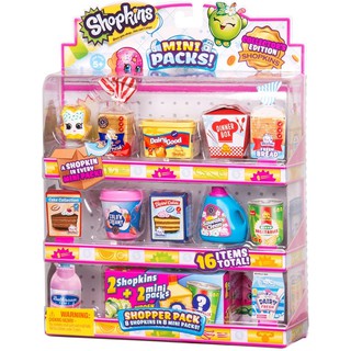 Set 10 hộp shopkins đáng yêu, mô phỏng đồ ăn vật dụng gia đình