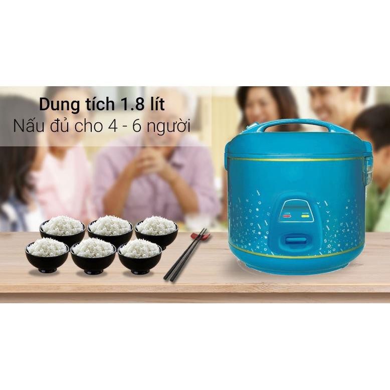 Nồi cơm điện Sunhouse 1.8 lít SHD 8619 Xanh