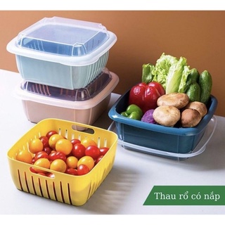 BỘ RỔ KÈM THAU RỬA CÓ NẮP ĐẬY