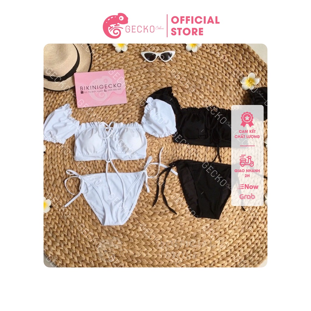 Bikini Đồ Bơi 2 Mảnh Tay Phồng Hiền Hồ GK0206 (Ảnh Thật)