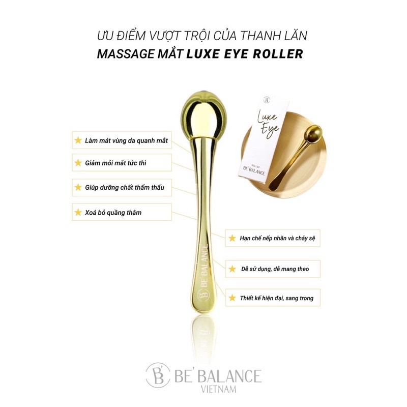 Thanh lăn mắt massage LUXE EYE ROLLER BE'BALANCE