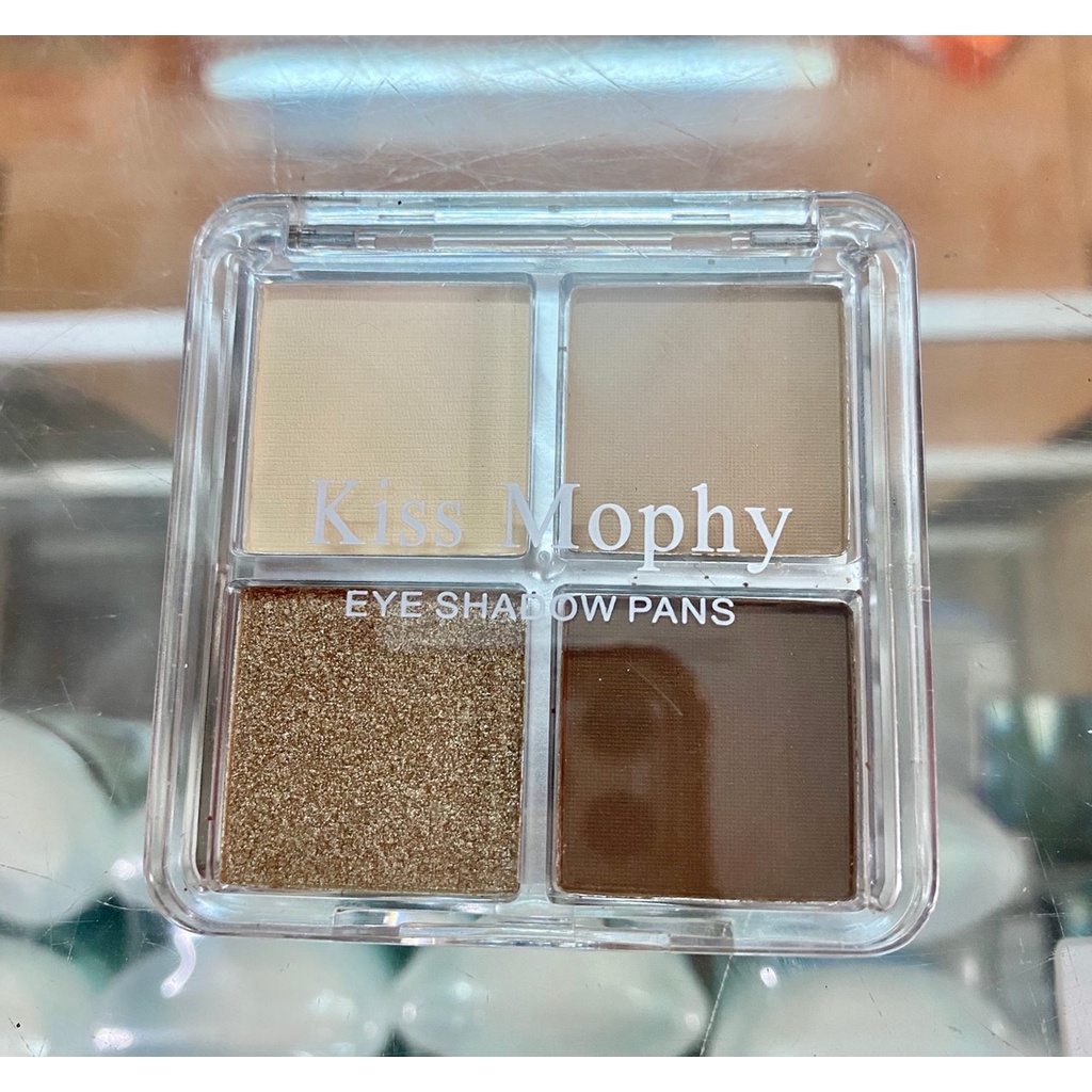 Bảng Phấn Mắt 4 Màu Nhũ, Lì, Siêu Xinh Xinh Kiss Mophy Eye Shadow 6g