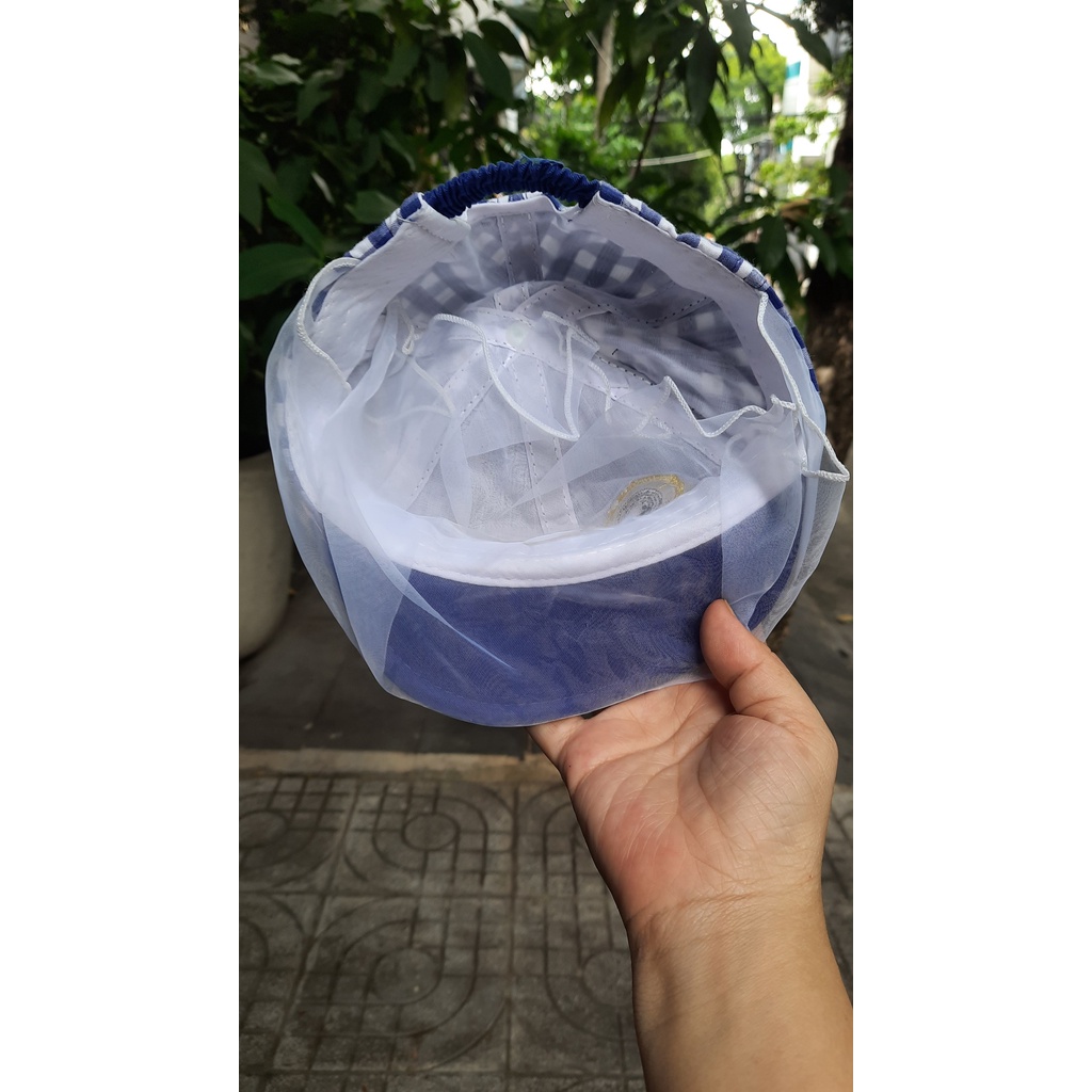 Mũ/ Nón kết kèm khăn voan cho bé
