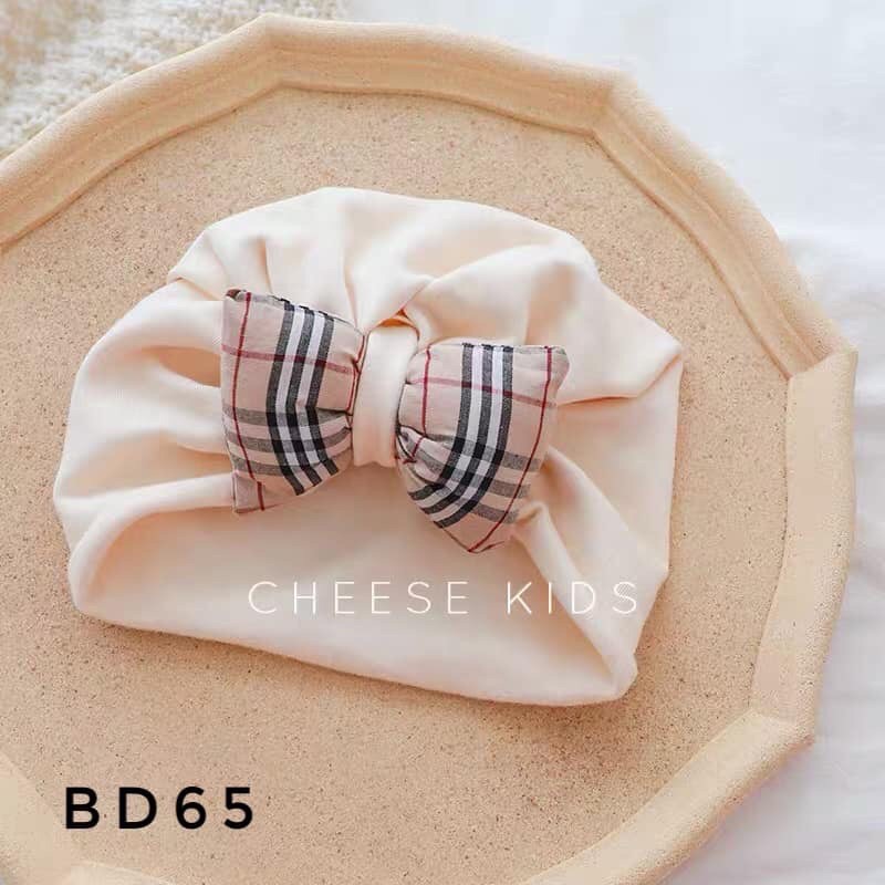 Mũ turban nơ cho bé gái