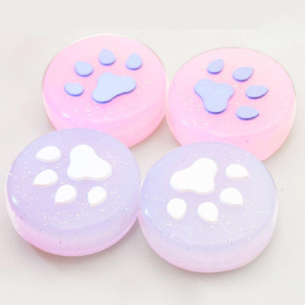 Set 4 Vỏ Silicon Hình Dấu Chân Mèo Bảo Vệ Tay Cầm Điều Khiển Chơi Game TAYLOR1