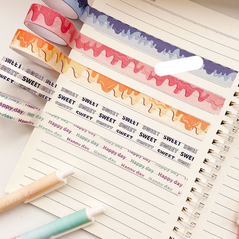 Băng Dán Giấy Washi Tape Caro và Hoa Checkerboard Caro Art