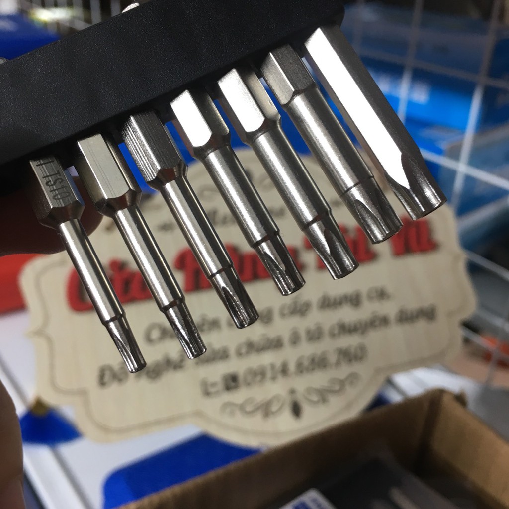 Bộ 7 mũi hoa dâu 5 cạnh, có lỗ THÉP CỨNG (KÈM ẢNH VIDEO)