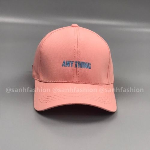 Mũ lưỡi trai thêu hình chữ Anything Nón kết chất kaki cao cấp form unisex nam nữ K32