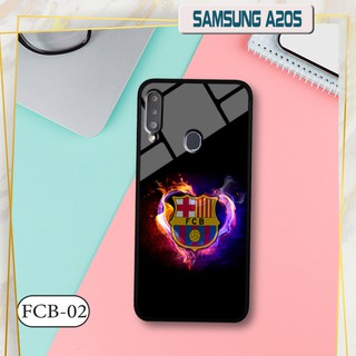 Ốp lưng kính 3D Samsung A20s -hình đội bóng