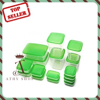 COMBO 17 HỘP NHỰA, bộ nhiều plastic boxes chứa đựng đồ thức ăn đủ kích thước cỡ lớn nhỏ