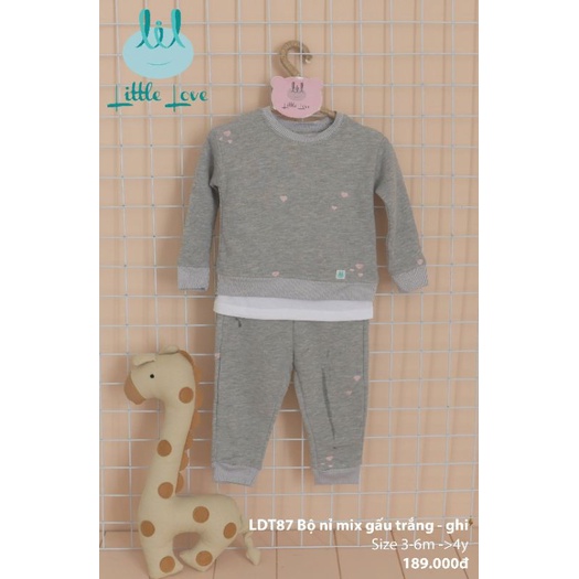 Bộ nỉ Lil Little Love cho bé