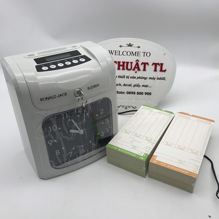Máy châm công thẻ giấy Ronald Jack RJ-2300A (đồng hồ kim )