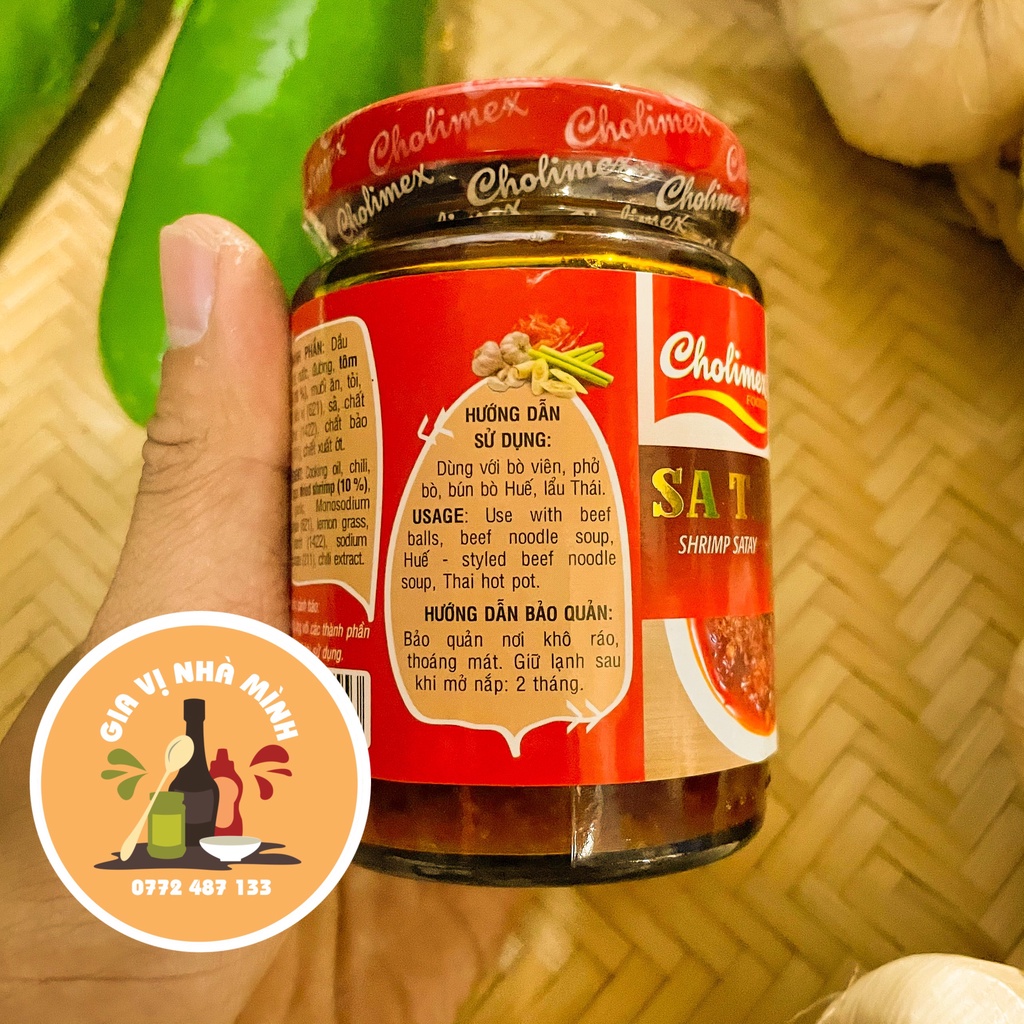 SA TẾ TÔM XO CHOLIMEX- HỦ 170GR