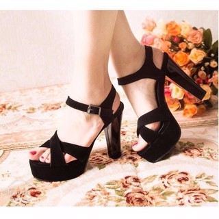 Giày cao gót nữ chéo quai 12cm