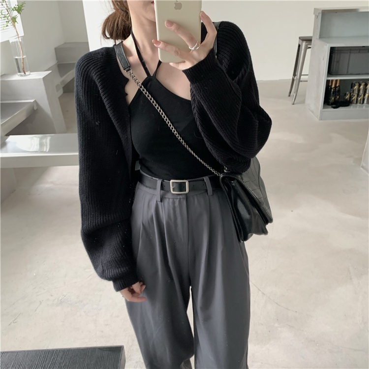 Áo cardigan SUXI dệt kim tay dài cổ điển thời trang mùa thu cho nữ