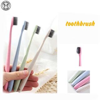 Adult Wheat Stalk Nanometer Bamboo Charcoal Soft Toothbrush Oral Hygiene