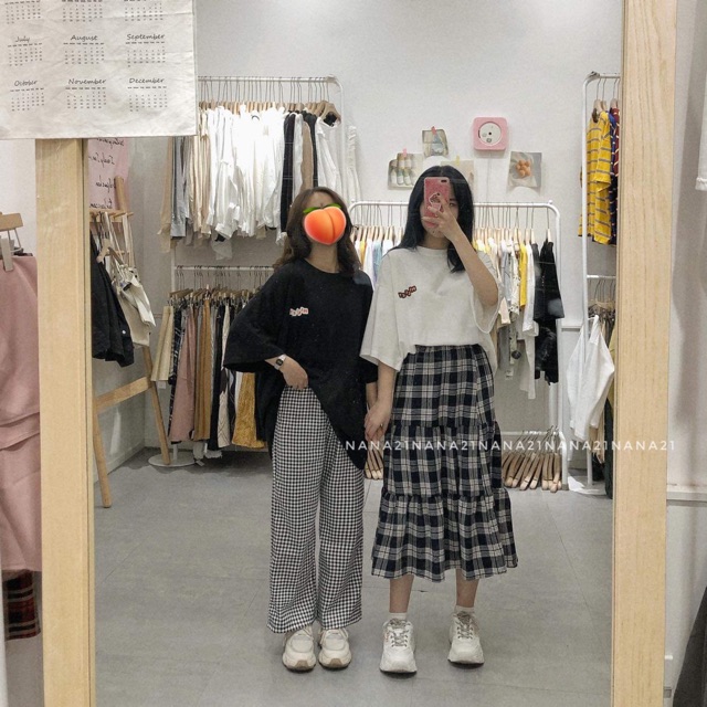 Quần culottes kẻ caro (nhiều màu) | BigBuy360 - bigbuy360.vn