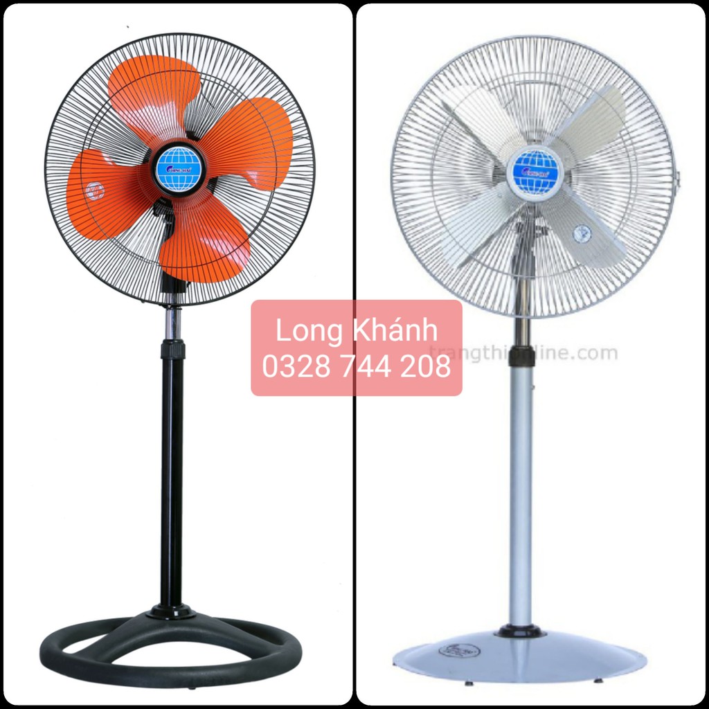 Quạt cây Ching Hai - Asahi - HS-9199 (cánh kim loại) và HS-919 (cánh nhựa), sải cánh 45cm, quạt cây công nghiệp Đài Loan