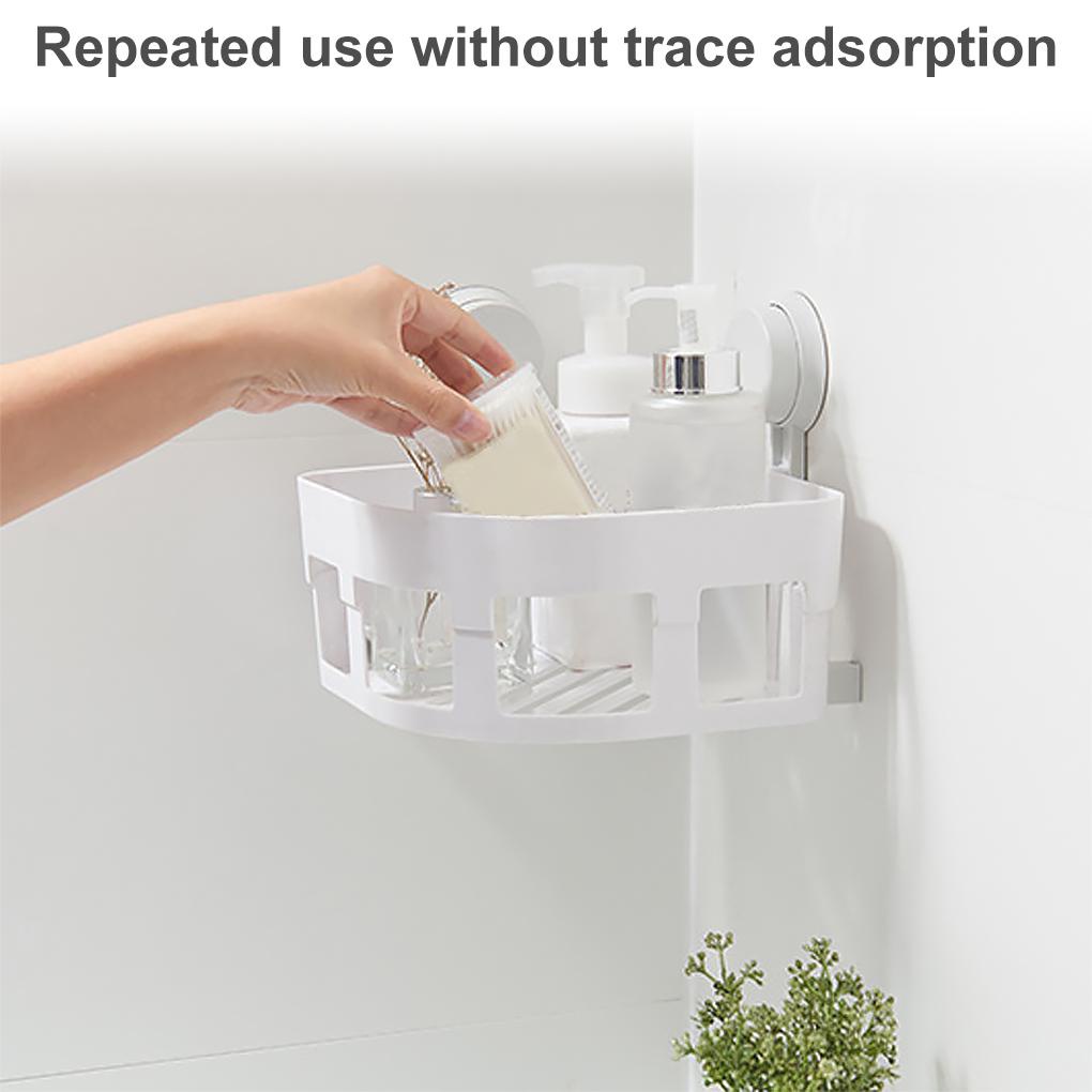 Giá Đỡ Để Đồ Dùng Nhà Tắm Gắn Góc Tường Thiết Kế Thoát Nước Tiện Dụng