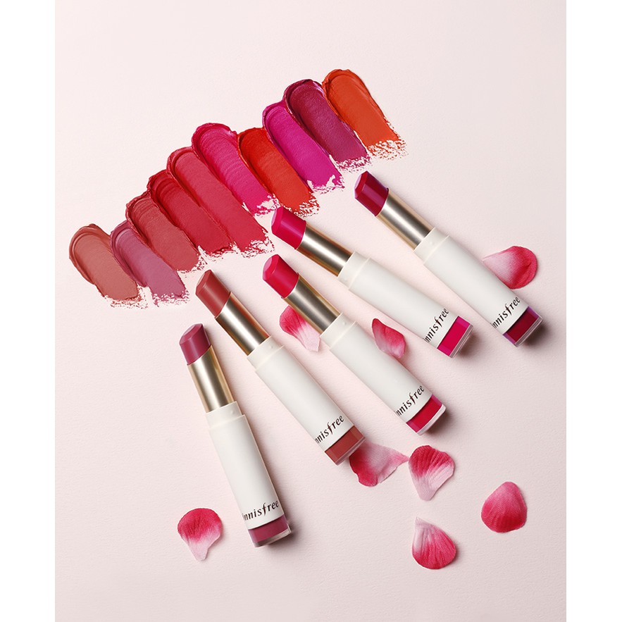 Son thỏi siêu lì mịn như nhung Innisfree Real Fit Velvet Lipstick