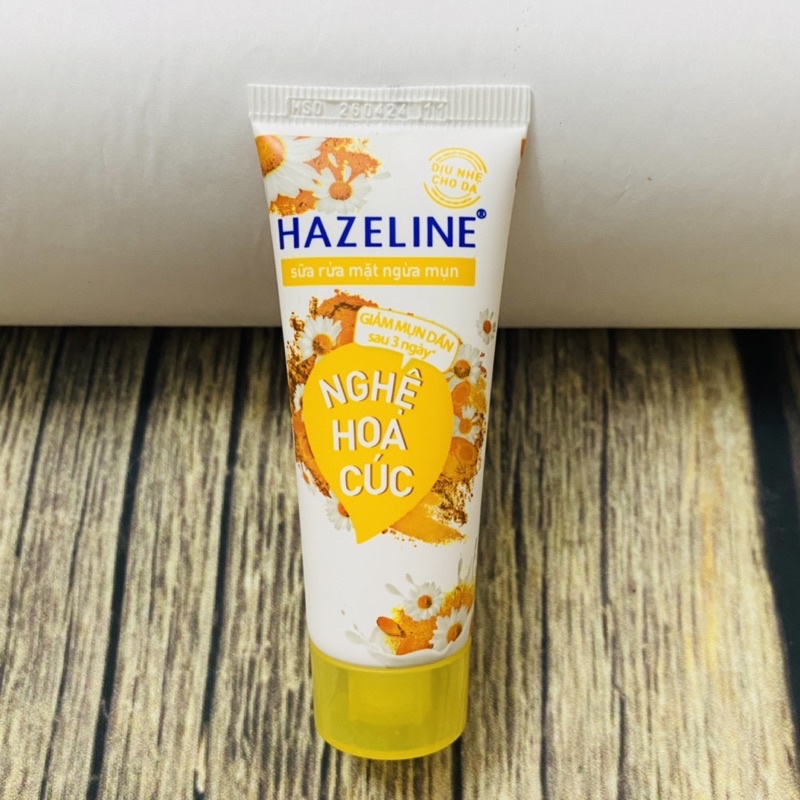 Combo 2 tuýp sữa rửa mặt Hazeline 15g/tuýp