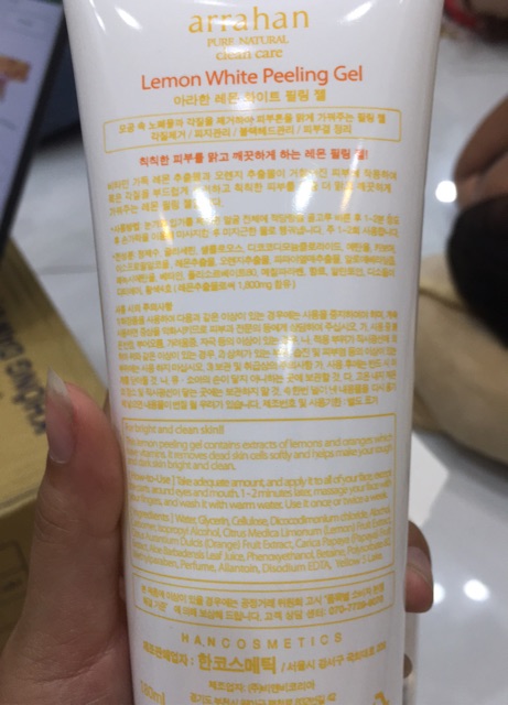 Tẩy tế bào chết lemon peeling Gel